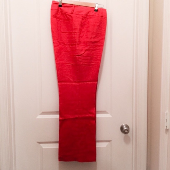 Red Linen Pant