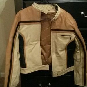 Extacsy leather biker jacket