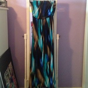 Strapless maxi dress great for summer time