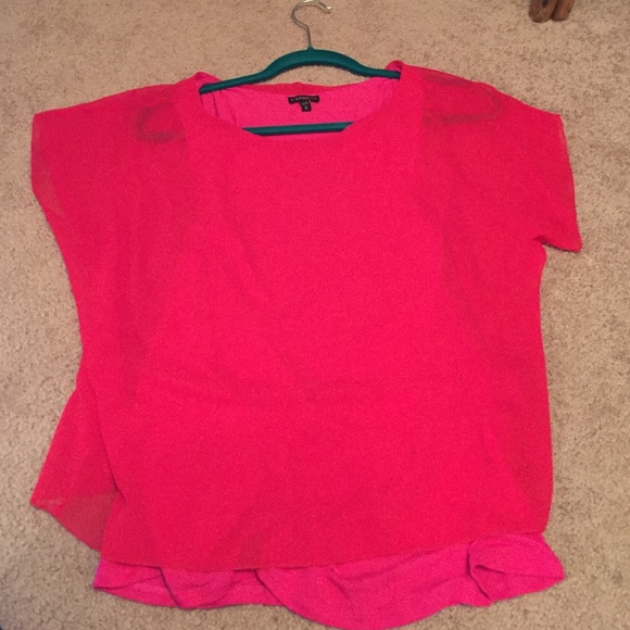 Express Top Red and Pink