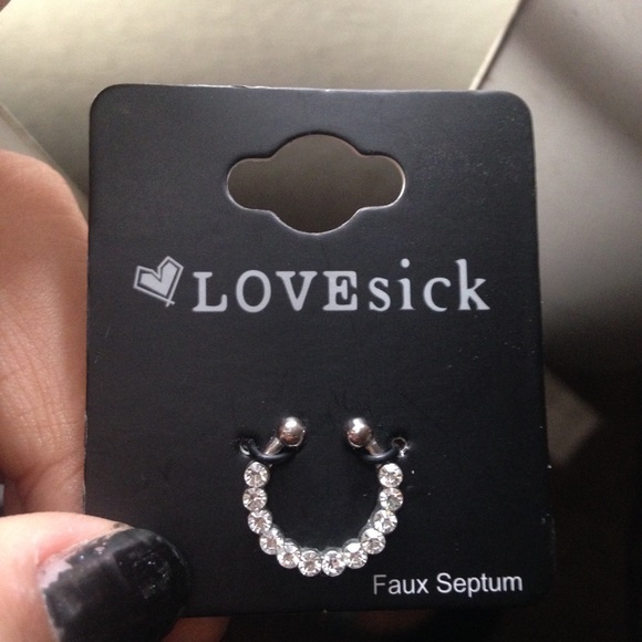 Faux septum ring