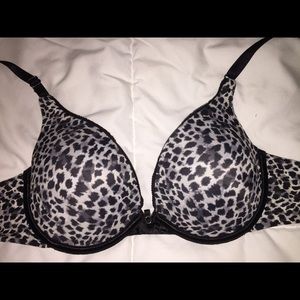 Gray and black cheetah print Bra from target!