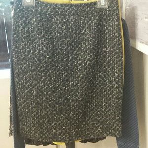 J Crew tweed midi skirt