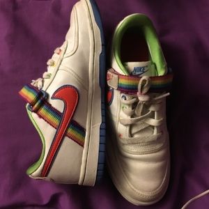 Nike rainbow Air Force 1's