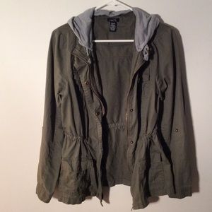 Rue21 Olive Green Utility Jacket
