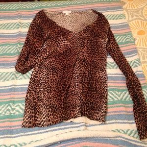 Leopard print sweater