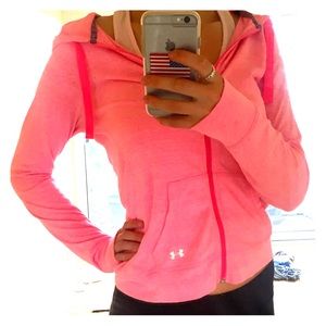 Pink Under armour hoodie