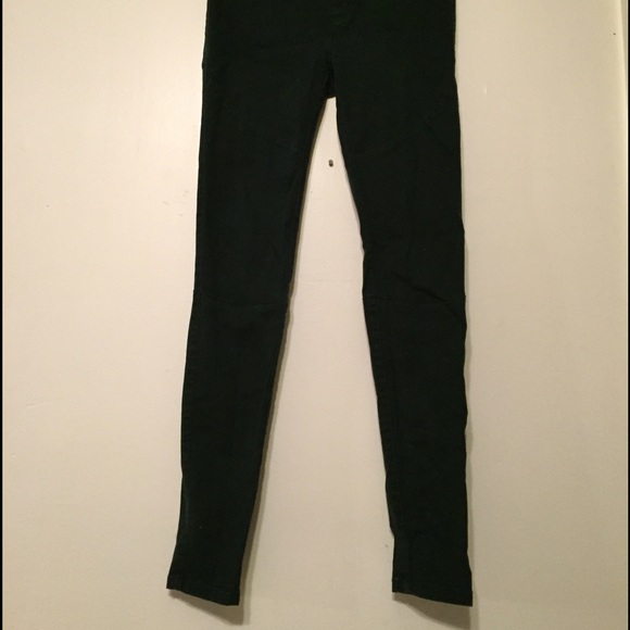 Zara Dark Green Panel Pants - Picture 2 of 3
