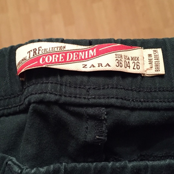 Zara Dark Green Panel Pants - Picture 3 of 3