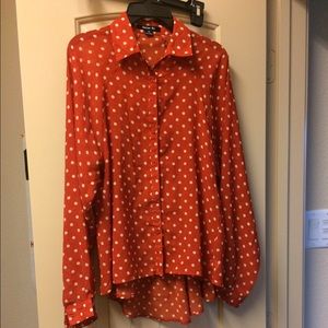 Pumpkin orange blouse