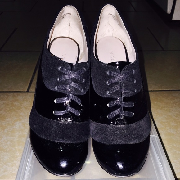 Oxford heeled shoes