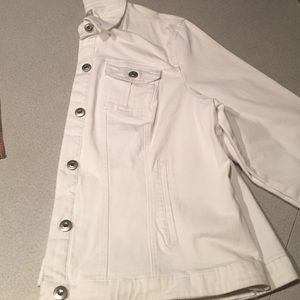 White Jean Coat