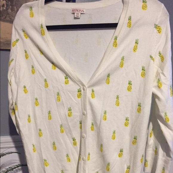 Merona pineapple cardigan