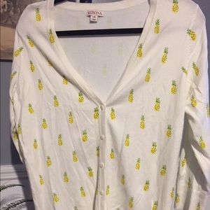 Merona pineapple cardigan