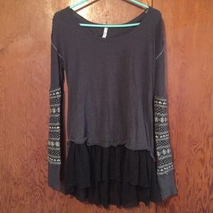 Free People grey tunic
