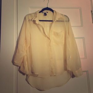 Sheer Ivory shirt