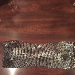 Sequin bandeau/bra.
