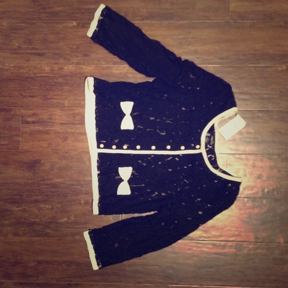 Brand New Rue 21 Lace Button Down Shirt