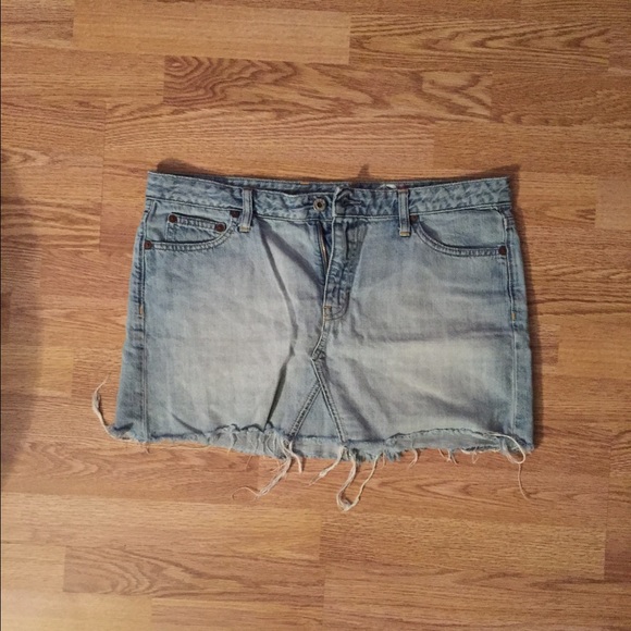 Washed denim Gap skirt