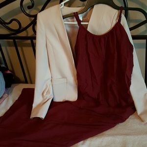 Red Merona Maxi Dress.