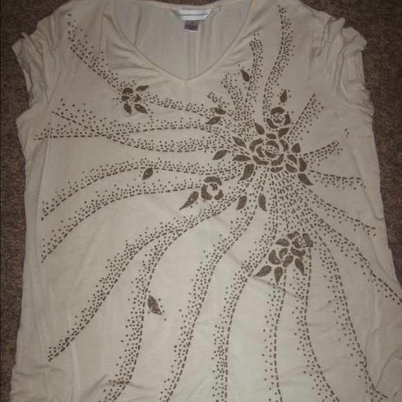 Christopher & Banks high cut v-neck top, worn once