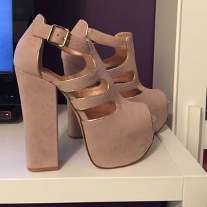 "Smoke" colored Platform Luichiny Heels