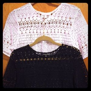 Victoria's Secret patterned see through tops