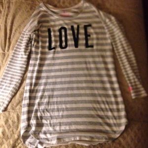 Victoria's Secret long LOVE sleep shirt.