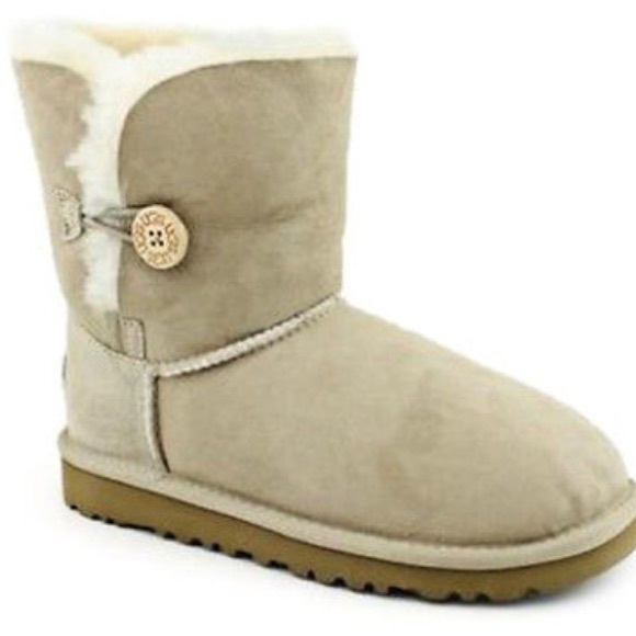 Ugg boots with side button