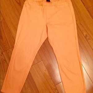 M hue light orange jeggings from Macys Size M