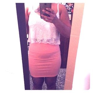 ‼️️SALE‼️White lace crop top