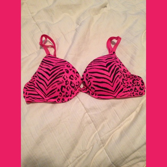 🚫SOLD🚫Hot pink leopard print PINK bra