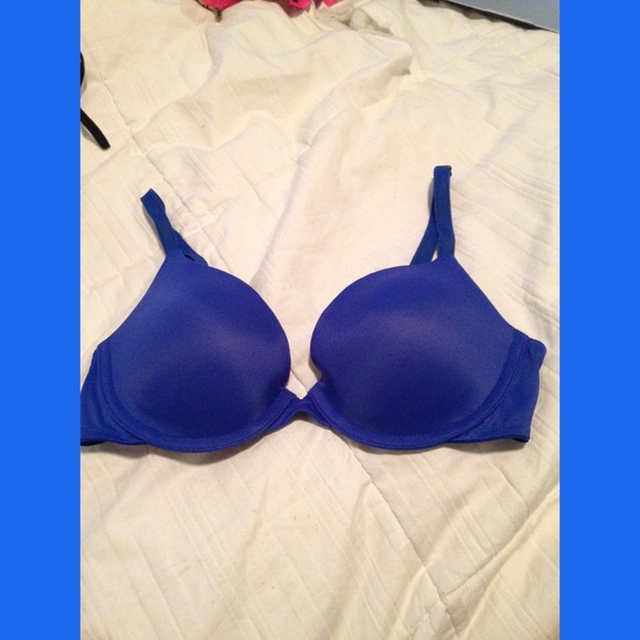 Blue PINK push up bra