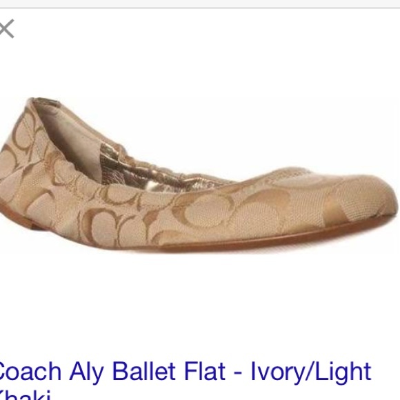 Coach ballet flats