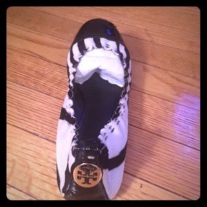 Tory Burch Abby Zebra print flats