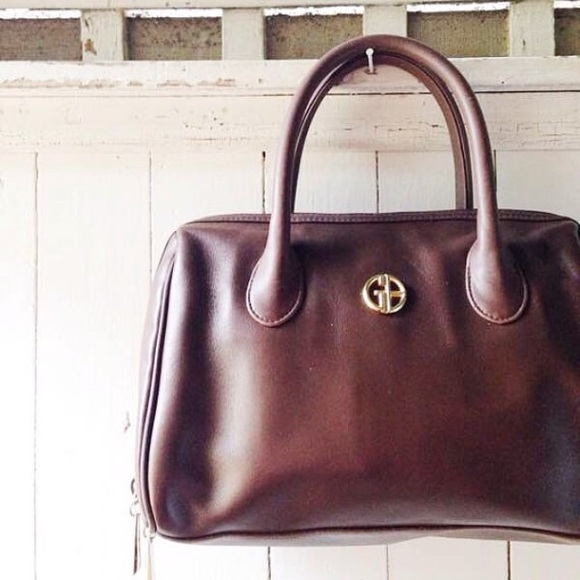 Vintage chocolate brown doctors bag purse
