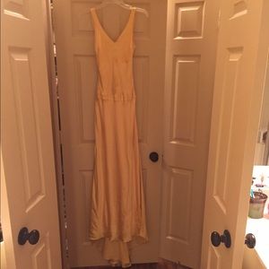 Yellow, serendipity dress size 6