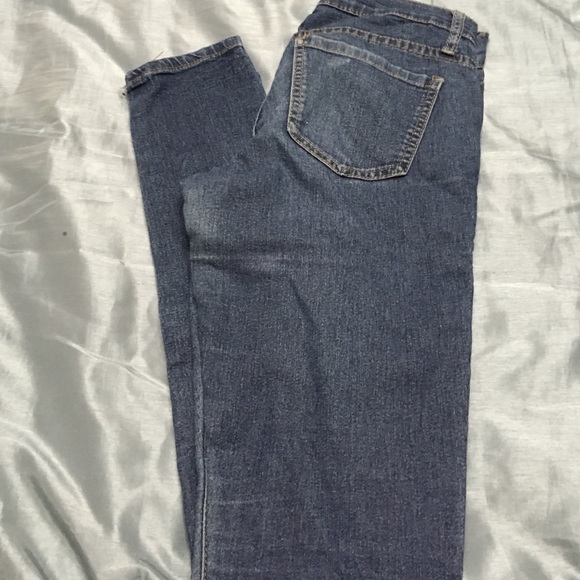 Worn out skinny jeans