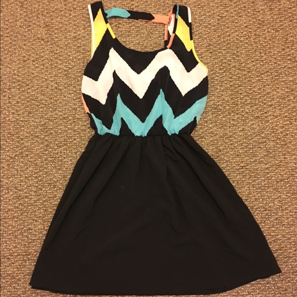 Papermoon Bright Chevron Dress