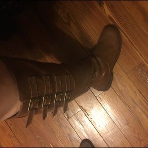 Knee boots brown