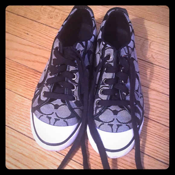 Coach sneakers black and white