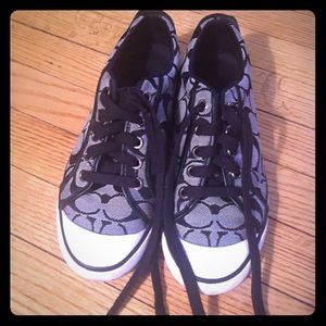 Coach sneakers black and white