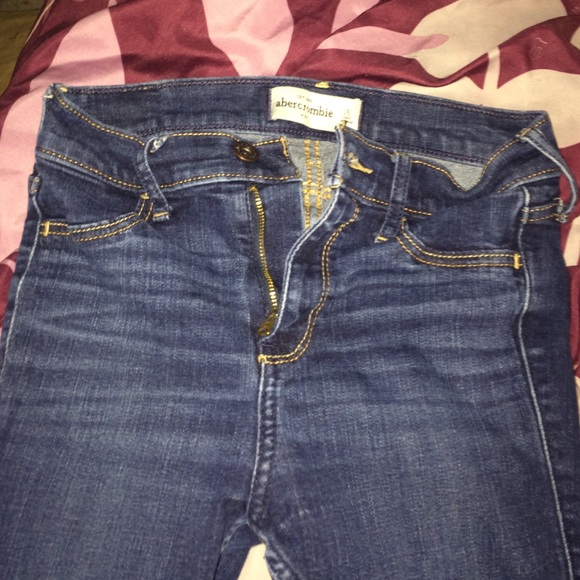 Abercrombie kids size 16 high waisted jeans