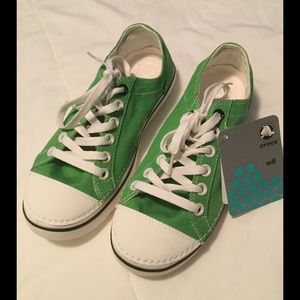 NEW- Green Crocs Sneakers