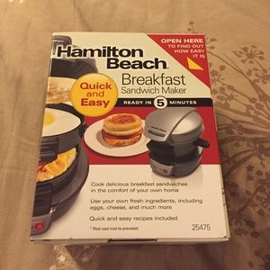 Hamilton Beach Breakfast Sandwich Maker!