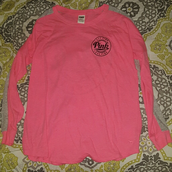 Pink long sleeved top
