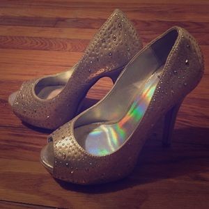 Open toe high heels 5"