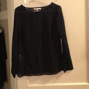 Ann Taylor loft navy blue top