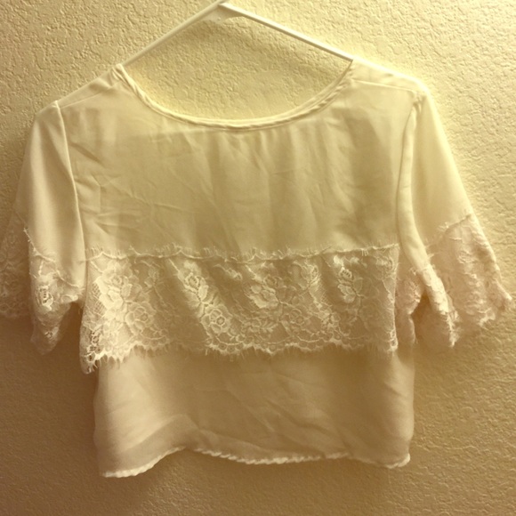 Lace crop top