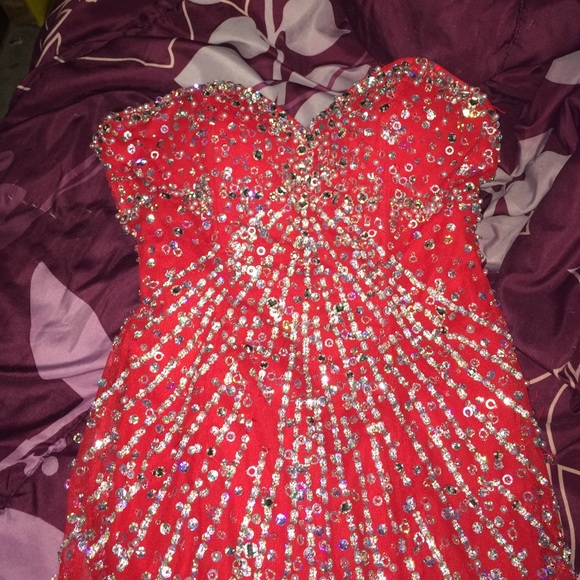 Beautiful red prom dress